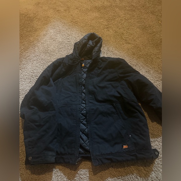 Timberland Pro 3XL Tall Men's Black Hooded Jacket - Picture 1 of 5